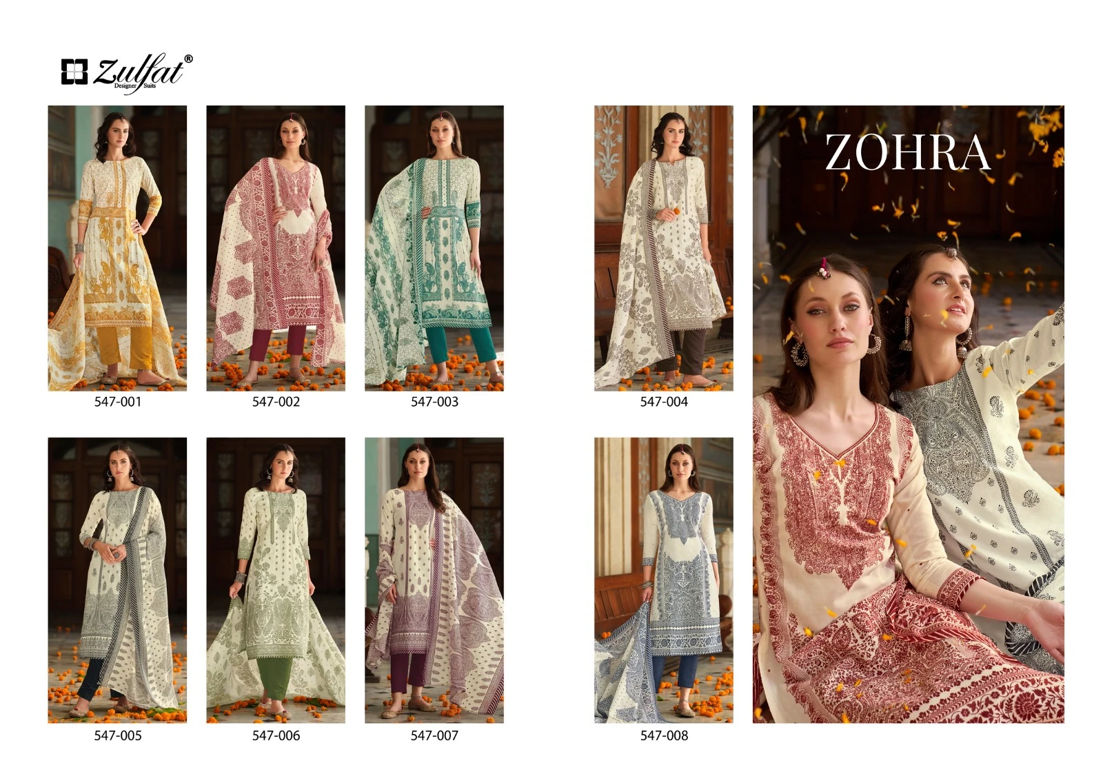 Zulfat Designer Zohra Pure Cotton Printed Salwar Suit Wholesale Catalog — Wholesale Salwar Suits, MPA wholesale from Surat — Photo 6